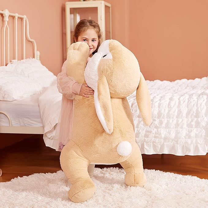 IKASA Giant Rabbit Stuffed Animal Plush Toy, 30" Large Bunny Plushy Toys for Kids Girls Boys Children