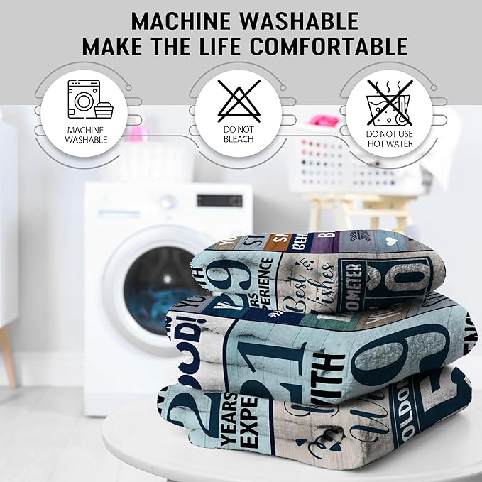 50th Birthday Gifts for Men Women, 50th Birthday Gift Ideas, Milestone 50th Birthday Decorations, Funny 50 Years Old Gift for Husband Wife Him Her Dad Mom, 50th Birthday Gifts Throw Blanket 50" x 60"