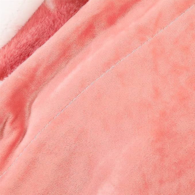 RYNGHIPY Cow Print Throw Blanket: Soft Animal Cow Bed Throws Cute Farm Flannel Fleece Throw Blankets Thick Warm Plush Blankets for Sofa Couch Cow Decor Throws (Pink, 63''x79'')