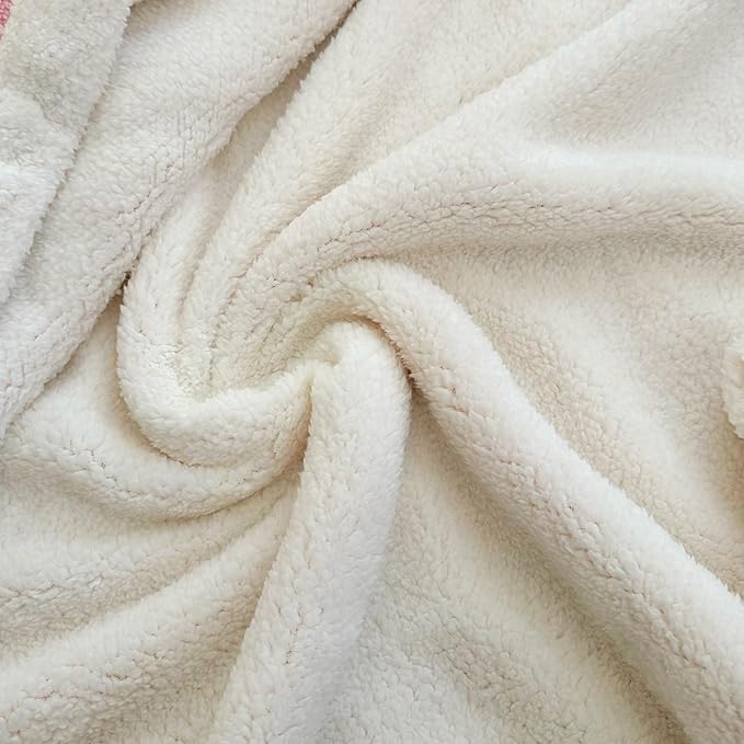 UKELER Sherpa Bed Blanket 80 × 90 inch, Ultra Soft Queen Size Throw Blanket for All Season, Cozy Plush Arch Fleece Blankets for Bedroom Living Room Dorm Hostel Sofa Camping, Coffee