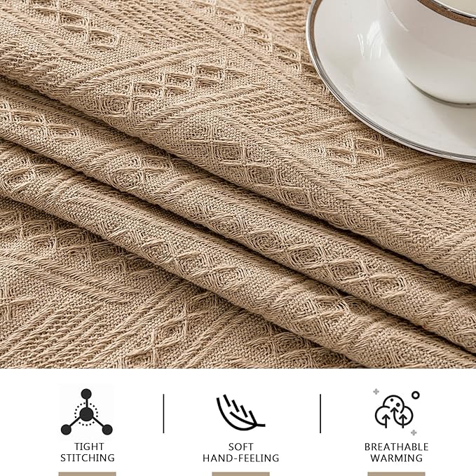 MEETSKY Sofa Cover for 3 Cushion Couch - Furniture Protector for Living Room, Washable Sectional Covers for Dogs (XX-Large: 91" x 134", Sand)