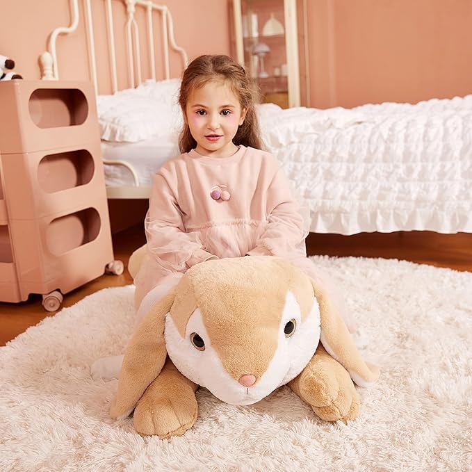 IKASA Giant Rabbit Stuffed Animal Plush Toy, 30" Large Bunny Plushy Toys for Kids Girls Boys Children