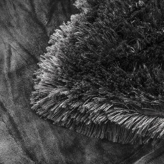 YUSOKI Morel Faux Fur Throw Blanket,2 Layers,50" x 60" Cozy Plush Fluffy Blanket Furry Fuzzy Warm Cute Shaggy Blanket for Fall Bed Living Room Décor Baby Women Pet