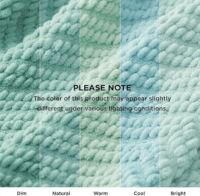 Bedsure Throw Blankets for Couch - Textured Chunky Knit Woven Chenille Blanket - Super Soft, Warm Decorative Boho Throw with Tassels for Bed, Sofa and Living Room Decor, Sky Teal, 50x60 Inches