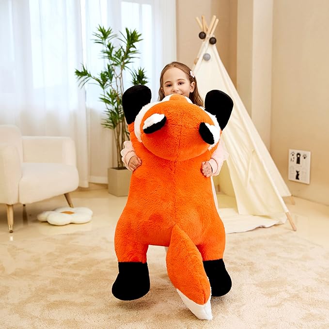 IKASA Giant Fox Stuffed Animal Plush Toy, 30 inches Large Big Jumbo Soft Toys for Kids Girls Boys Girlfriend