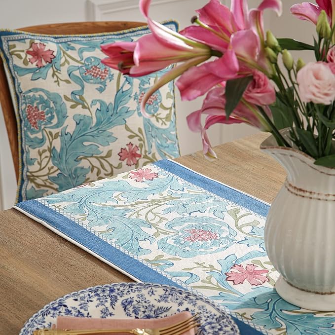 patdrea Linen Leopard Animal Table Runner Farmhouse for Home Kitchen Dining Decor Parties Family Dinners Christmas 12"x 71"