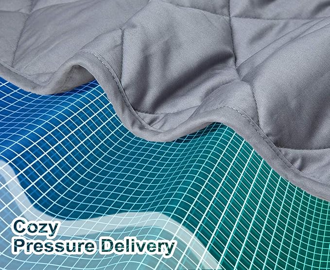 ZZZhen Weighted Blanket - High Breathability - 48''72'' 15LB - Premium Heavy Blankets - Calm Sleeping for Adult and Kids, Durable Quilts and Quality Construction…