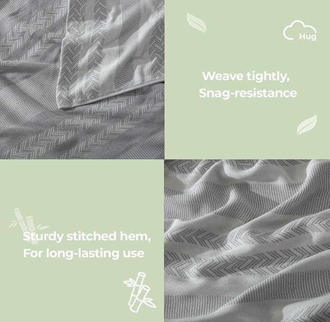 Cooling Throw Blanket for Couch 50x70 inches -50% Rayon Derived from Bamboo & 50% Cotton Breathable Blanket for Hot Sleepers,Lightweight and Soft,Navy,Large Throw Blankets for Summer