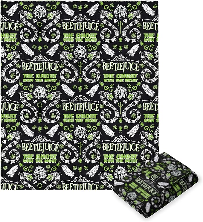 Northwest Beetlejuice Silk Touch Throw Blanket, 50" x 70", Most Ghost