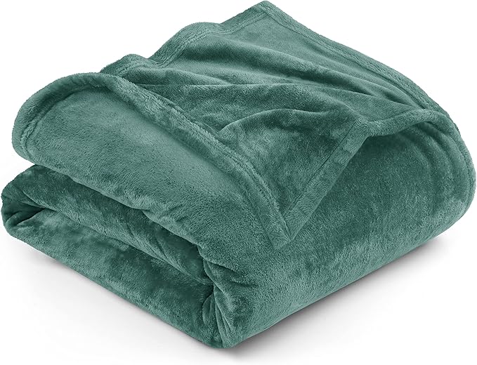 Utopia Bedding Fleece Blanket Full Size Celadon 300GSM Luxury Fuzzy Soft Anti-Static Microfiber Bed Blanket (90x84 Inch)