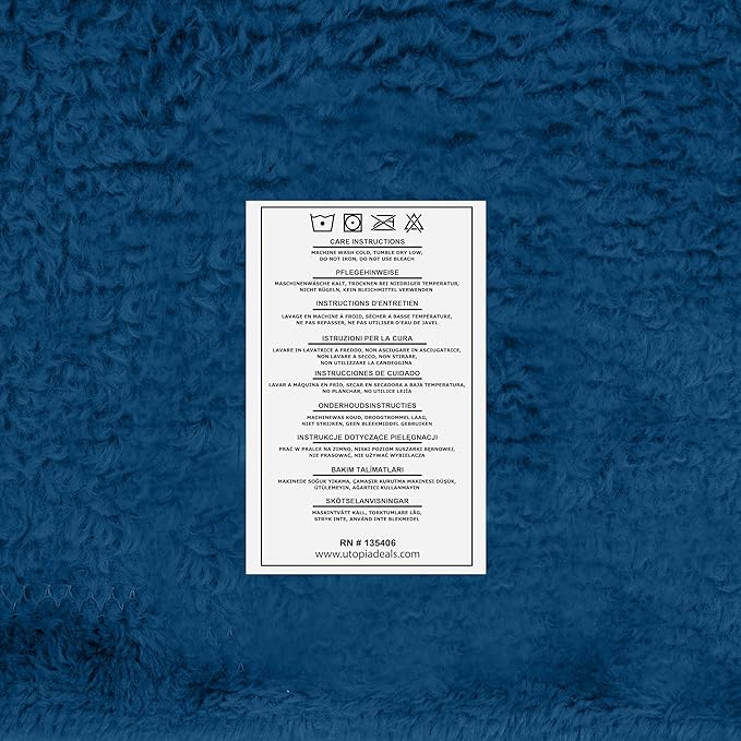 Utopia Bedding Fleece Blanket King Size Royal Blue 300GSM Luxury Fuzzy Soft Anti-Static Microfiber Bed Blanket (90x102 Inch)