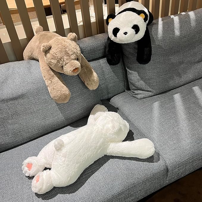 4lbs Polar Bear Weighted Stuffed Animals, 24 inch Weighted Plush Stuffed Animals for Adults, Cute Soft Weighted Plush Throw Animal Pillow Toy, Birthday Gifts for Adults Kids