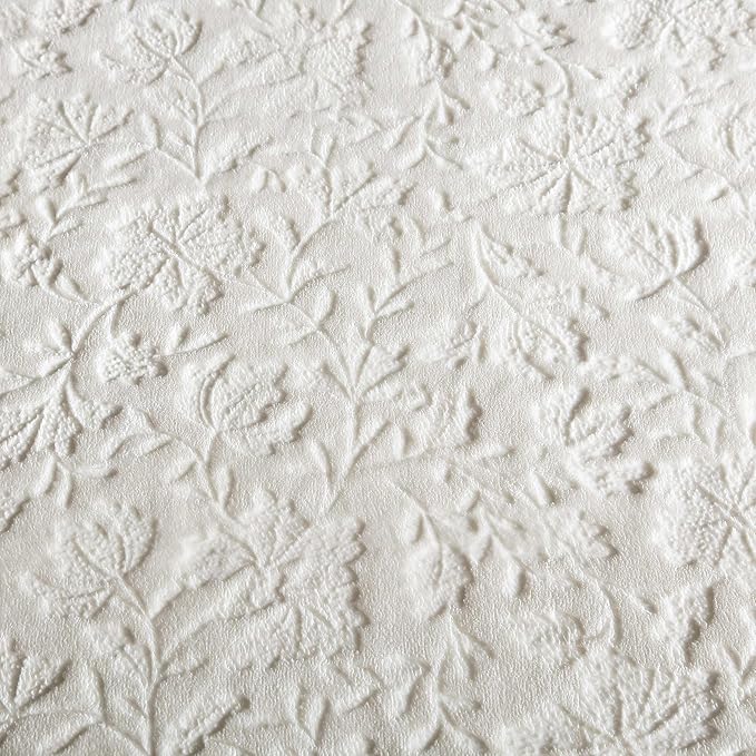 Eddie Bauer - Throw Blanket, Embossed Ultra Soft Plush Bedding, Home Decor for All Seasons, Oeko-Tex Certified (Woodblock Floral White, 50" x 70")