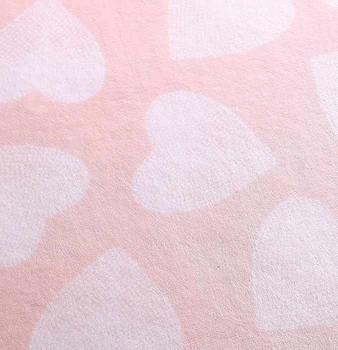 Betsey Johnson - Throw, Ultra-Soft Plush Blanket, Use for Couch, Bed, or Lounges, Dorm Essentials (Dotted Heart Pink, 50" x 70")
