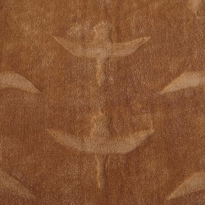 Eddie Bauer - Throw Blanket, Embossed Ultra Soft Plush Bedding, Home Decor for All Seasons, Oeko-Tex Certified (Geese Brown, 50" x 70")