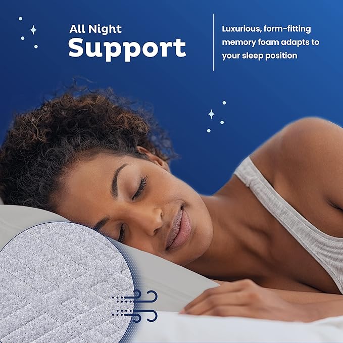 Snuggle-Pedic Body Pillow for Side Sleepers for Adults - Full Body Maternity Pillow Support Legs, Belly & HIPS - Shredded Memory Foam & Cooling Pregnancy Pillow Cover 20x54 Gray