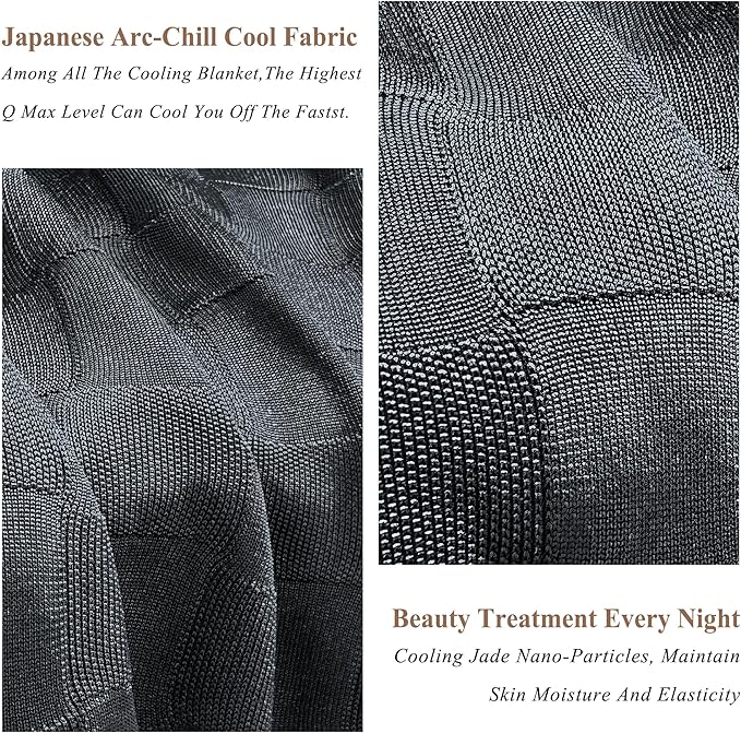 AmyHomie Cooling Blanket,Summer Blankets with Double Sided Cold Effect, Arc-Chill Q-Max>0.5 Cool Fiber, Breathable Lightweight Blankets for Hot Sleepers Night Sweats