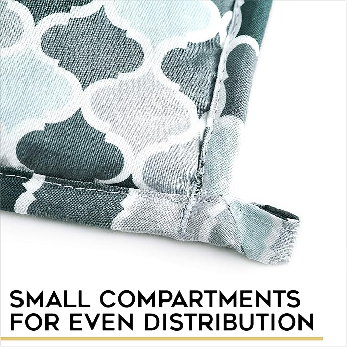 YnM Weighted Blanket — Heavy 100% Oeko-Tex Certified Cotton Material with Premium Glass Beads (Small Lattice Scroll, 60''x80'' 15lbs), Suit for One Person(~140lb) Use on Queen/King Bed