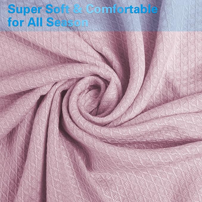 AmyHomie Cooling Blanket,100% Rayon Derived from Bamboo, Cool Summer Blanket for Hot Sleepers, Soft Comfy Lightweight Blankets for All Seasons(Light Purple, 79×91)