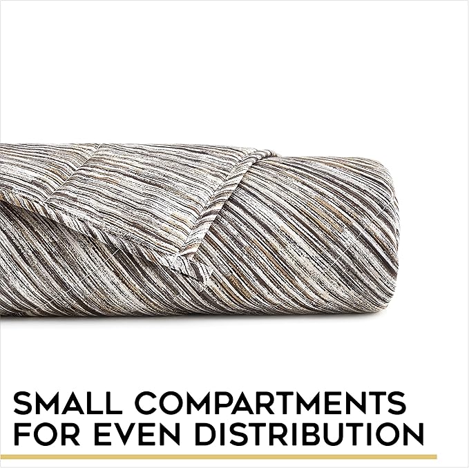 YnM Weighted Blanket,Heavy 100% Oeko-Tex Certified Cotton Material with Premium Glass Beads (Time Trace, 60''x80'' 15lbs), Suit for One Person(~140lb) Use on Queen/King Bed