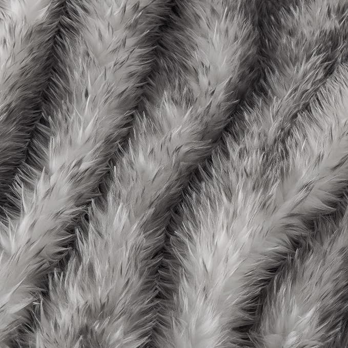 Bedsure Faux Fur Throw Blanket - Soft & Fluffy, Cozy, Fuzzy, Plush Throw Blanket for Couch, Sofa and Bed, Thick and Warm, Decor Gifts for Women, Grey, 50x70 inches