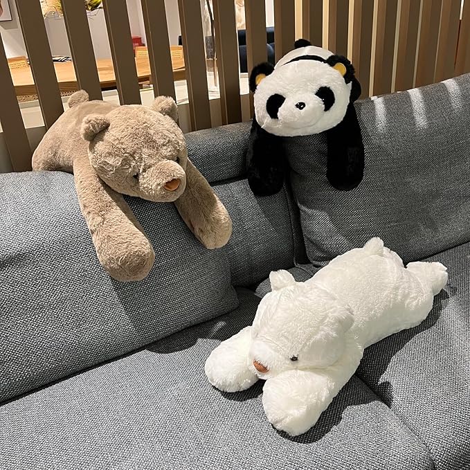 4lbs Bear Weighted Stuffed Animals, 24 inch Weighted Plush Stuffed Animals for Adults, Cute Soft Weighted Plush Throw Animal Pillow Toy, Birthday Gifts for Adults Kids