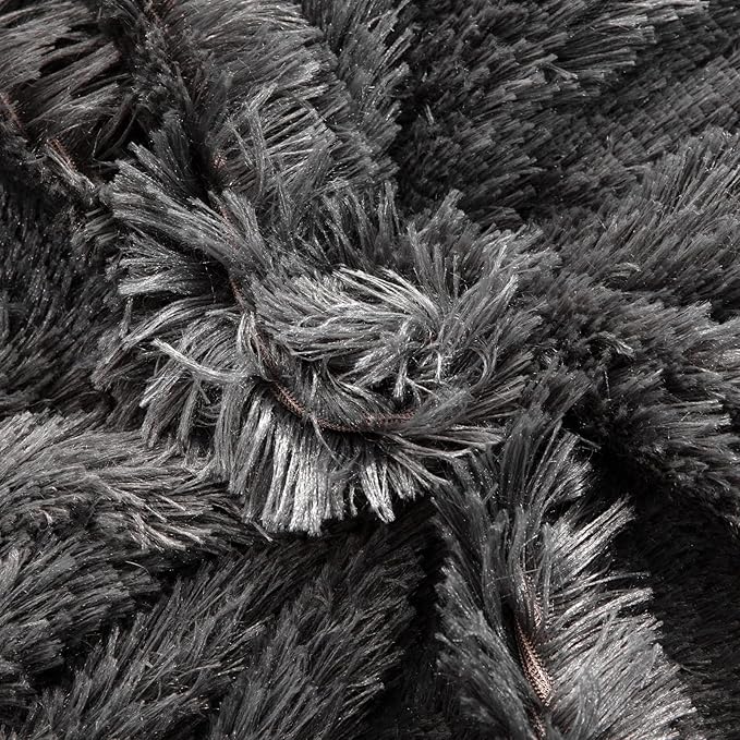 YUSOKI Twin Size Faux Fur Throw Blanket(Morel,60" x 80"),Whithout Pillows,Winter Lightweight Plush Fuzzy Soft Cozy Microfiber Comfy Bed Blanket for Women Kids Girls Couch Sofa Washable