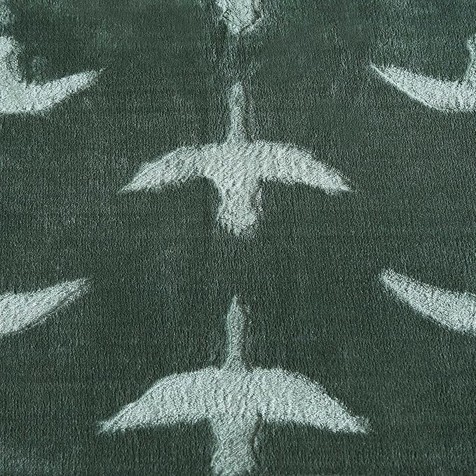 Eddie Bauer - Throw Blanket, Embossed Ultra Soft Plush Bedding, Home Decor for All Seasons, Oeko-Tex Certified (Geese Green, 50" x 70")