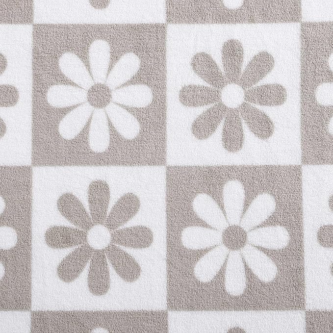 Betsey Johnson - Throw, Ultra-Soft Plush Blanket, Use for Couch, Bed, or Lounges, Dorm Essentials (Daisy Check White, 50" x 70")