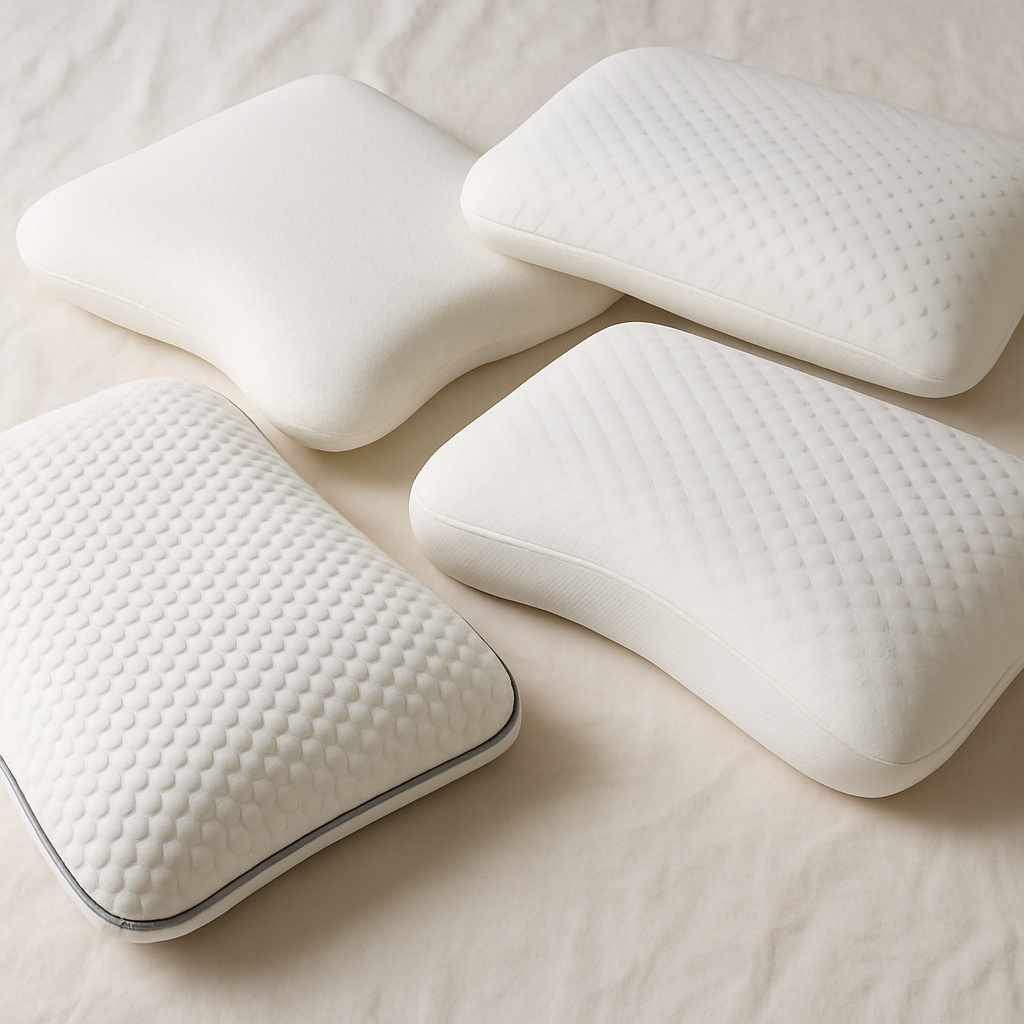 All Things Cozy memory foam pillows with contour and cooling designs