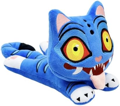 D-emon Hunters Plush Tiger Multi-Purpose Tiger D-emons Hunters Bird Merch Cosplay Costume Dolls (Blue E)