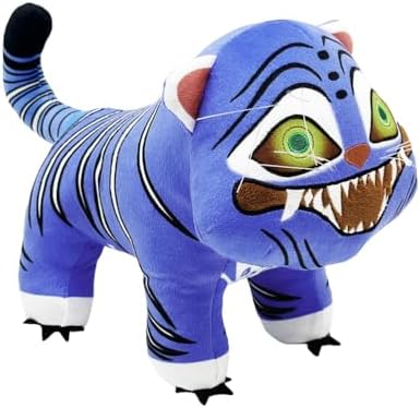 D-emon Hunters Plush Tiger Multi-Purpose Tiger D-emons Hunters Bird Merch Cosplay Costume Dolls (Blue B)
