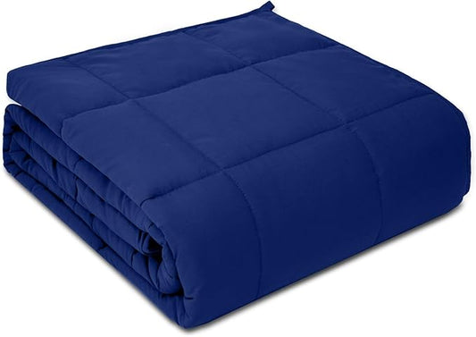 Weighted Blanket Queen Size NavyBlue 60''x80''x20lbs Weighted Blankets for Adults Heavy Blanket is Comfortable and Cozy