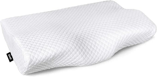 ZAMAT Memory Foam Pillow for Neck Pain Relief, Adjustable Orthopedic Ergonomic Cervical Pillow for Sleeping with Washable Cover, Bed Pillows for Side, Back, Stomach Sleepers