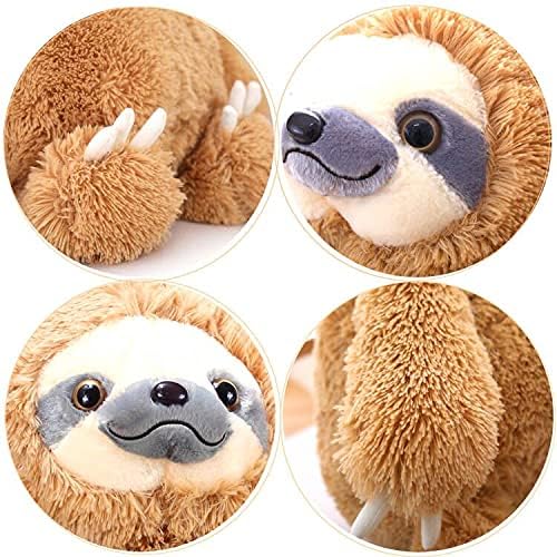 Winsterch Kids Large Stuffed Animals Plush Sloth Toy,Big Fluffy Stuffed Sloth for Birthday Christmas Valentines Gifts for Boys and Girls,Cute Sloth Stuffed Animal Plushie Toy(20 Inches, Brown)