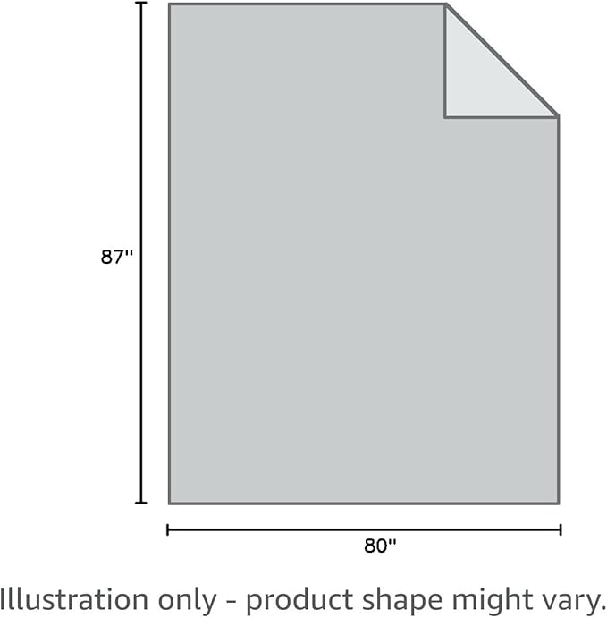 ZonLi Weighted Blanket (80"x87", 25lbs, Grey), King Size Weighted Blanket for Adults, 100% Polyester Material with Glass Beads