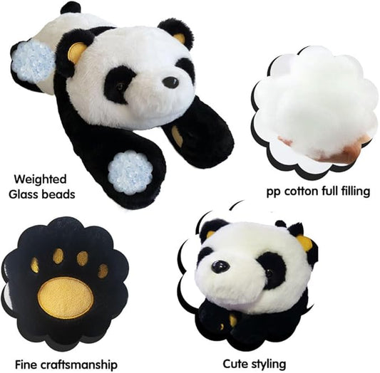 4lbs Panda Weighted Stuffed Animals, 24 inch Weighted Plush Stuffed Animals for Adults, Cute Soft Weighted Plush Throw Animal Pillow Toy, Birthday Gifts for Adults Kids
