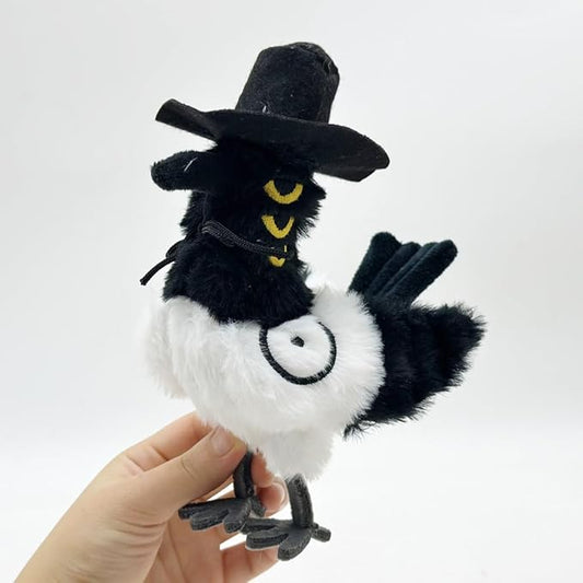 D-emon Hunters Plush Tiger Multi-Purpose Tiger D-emons Hunters Bird Merch Cosplay Costume Dolls (Black)