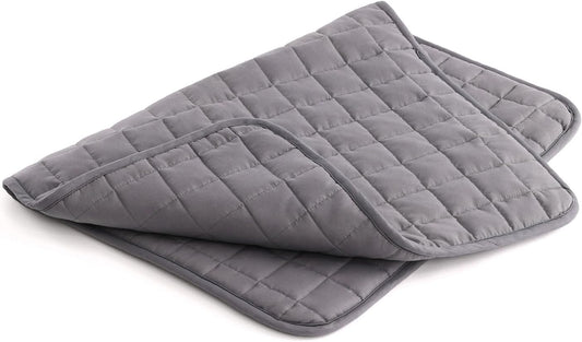 YnM Portable Weighted Lap Blanket for Adults and Kids, Perfect for Relaxation, Lounging, Napping, Sleeping & Travel(29x24 Inches, 7 Pounds, Dark Grey)