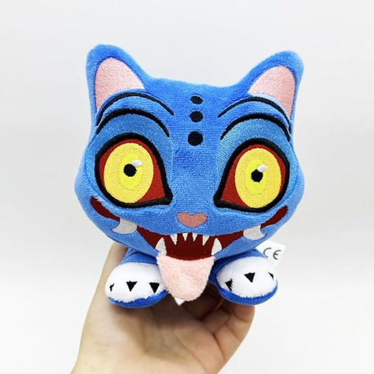 D-emon Hunters Plush Tiger Multi-Purpose Tiger D-emons Hunters Bird Merch Cosplay Costume Dolls (Blue E)