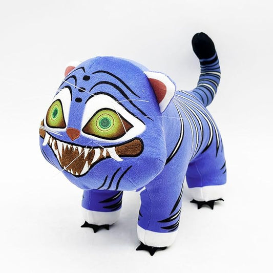 D-emon Hunters Plush Tiger Multi-Purpose Tiger D-emons Hunters Bird Merch Cosplay Costume Dolls (Blue B)