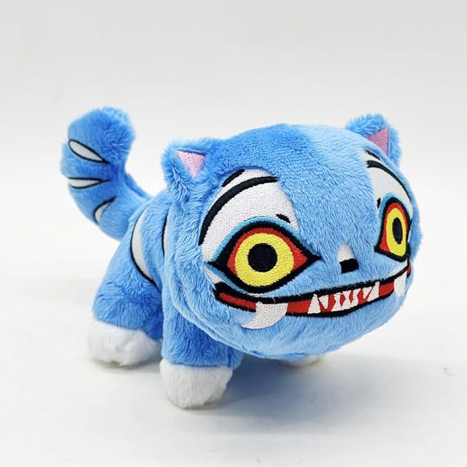 D-emon Hunters Plush Tiger Multi-Purpose Tiger D-emons Hunters Bird Merch Cosplay Costume Dolls (Bule A)