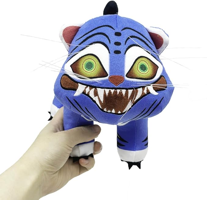D-emon Hunters Plush Tiger Multi-Purpose Tiger D-emons Hunters Bird Merch Cosplay Costume Dolls (Blue B)
