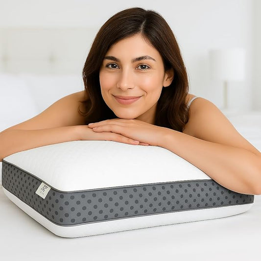 Royal Therapy Memory Foam Pillow, Queen Pillow Neck Pain Relief, Neck and Shoulder Pain, Side Sleeper, Cervical