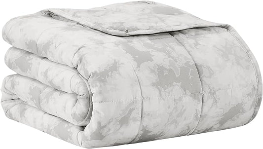 L'AGRATY Weighted Blanket - 48"x72" 20lbs Cooling Breathable Heavy Blanket with Glass Beads for Adult All-Season