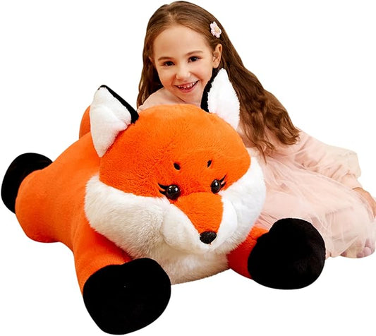 IKASA Giant Fox Stuffed Animal Plush Toy, 30 inches Large Big Jumbo Soft Toys for Kids Girls Boys Girlfriend