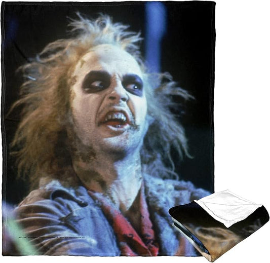 Northwest Beetlejuice Silk Touch Throw Blanket, 50" x 60", Ghost with The Most