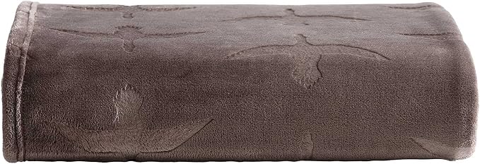 Eddie Bauer - Throw Blanket, Embossed Ultra Soft Plush Bedding, Home Decor for All Seasons, Oeko-Tex Certified (Geese Dark Brown, 50" x 70")