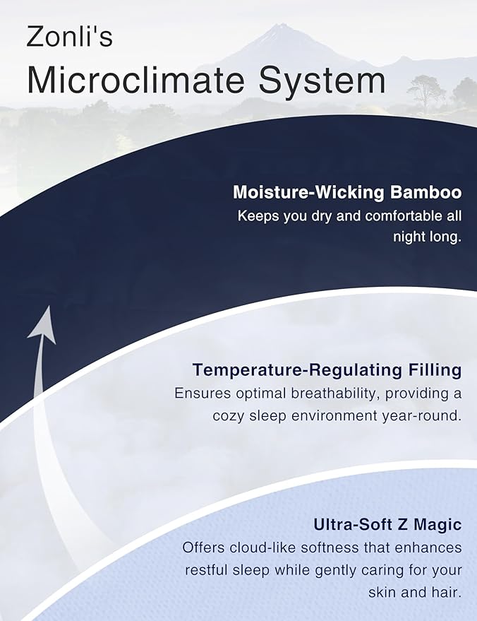 ZonLi Z-Magic 100% Cooling Bamboo Comforter from Viscose, Lightweight All-Season Breathable Bedding Blanket for Hot Sleepers