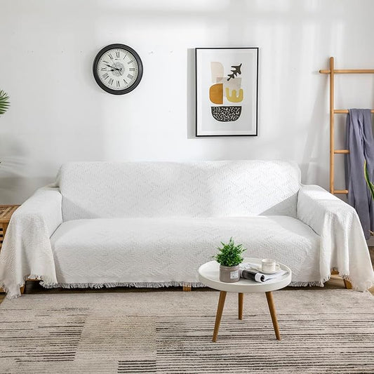 AIVIA Couch Cover Sheet Blanket, Oversized Couch Covers for 3 Cushion Sofa, Extra Large Furniture Decoration Covers Sofa Throws Sofa Slipcovers, L-Shape U-Shaped Sectional Protector for Cats Dogs